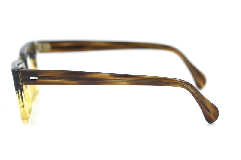 Teviot 74 brown rectangular glasses. Men's 60s mod style glasses. 