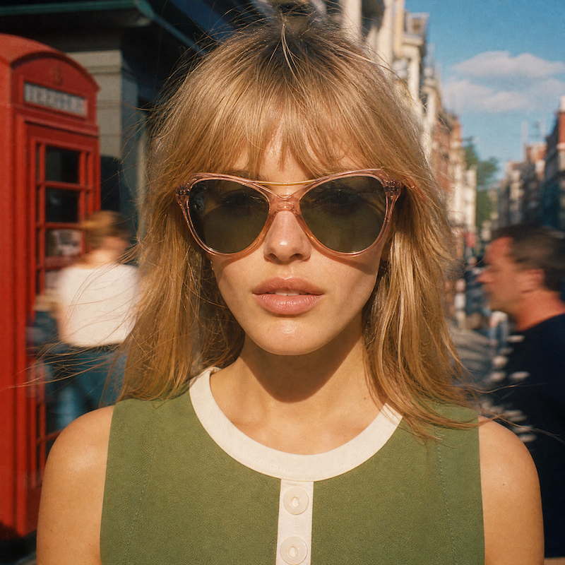 Thurgar Bolle vintage sunglasses. Women's 1950s cat-eye sunglasses.