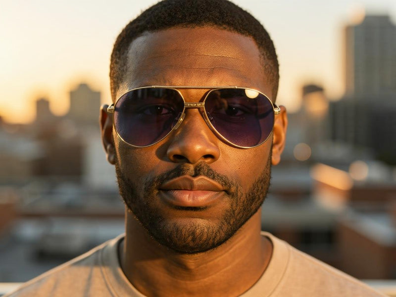 Tiffany Lunettes T114 Men's Luxury Aviator Sunglasses