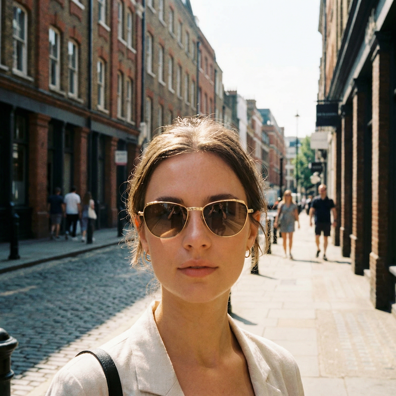 Tiffany Lunettes T350 gold plated sunglasses. Women's luxury sunglasses. Women's designer glasses.