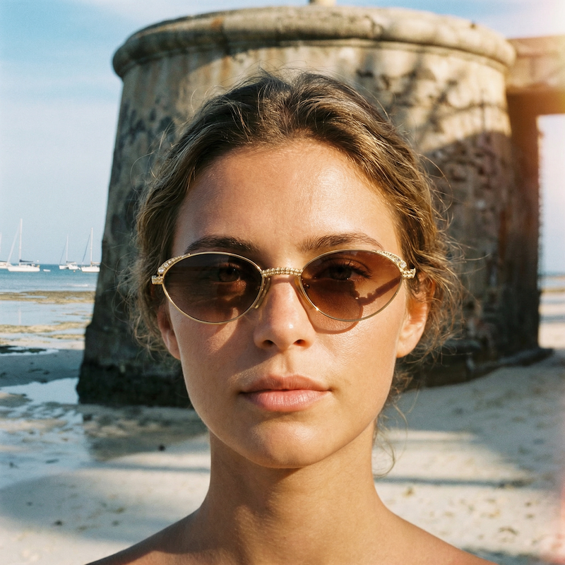 Tiffany Lunettes T414 Vintage Sunglasses. Vintage Tiffany Sunglasses. 23KT Gold Plated sunglasses. Luxury Sunglasses. Women's Tiffany sunglasses.