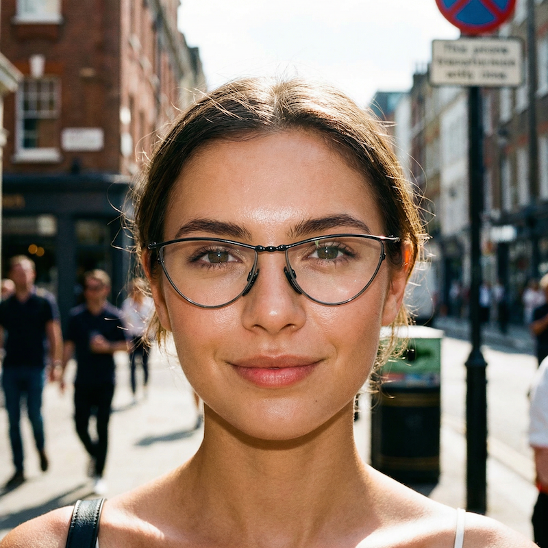 Topcon cat black grey vintage glasses. Cat-eye vintage glasses. Women's cat-eye glasses.