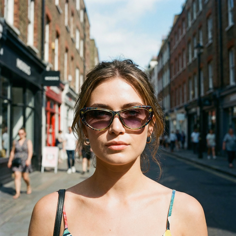 ViennaLine 1696 50 vintage sunglasses. Women's cat-eye sunglasses. Women's vintage sunglasses.