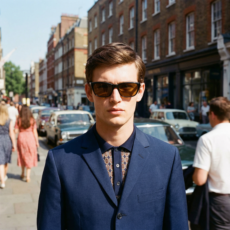 Vuarnet 02 men's mod style vintage sunglasses. Vintage Vuarnet sunglasses.