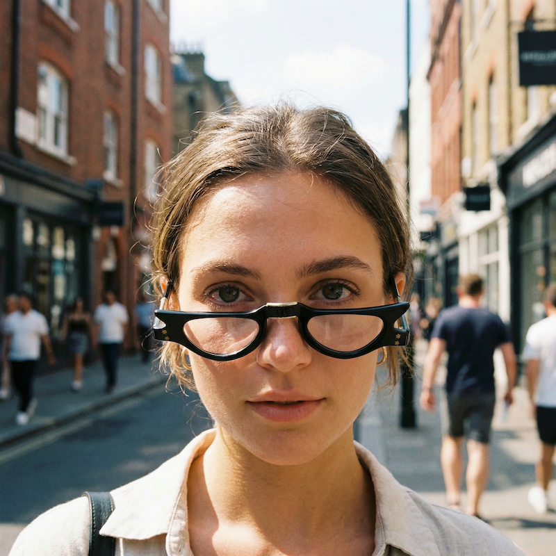 Women's black cat-eye fold up reading glasses. Fold up vintage glasses. Women's vintage reading glasses.