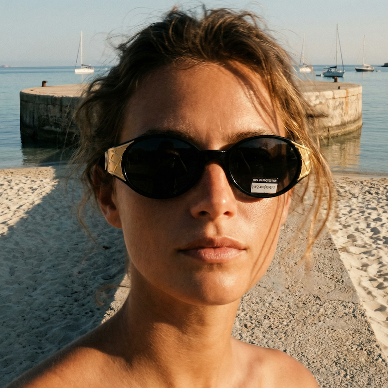 YSL 6547 vintage sunglasses. YSL Sunglasses. Black and gold YSL sunglasses. Saint Laurent sunglasses. Vintage YSL. Women's YSL Sunglasses. 