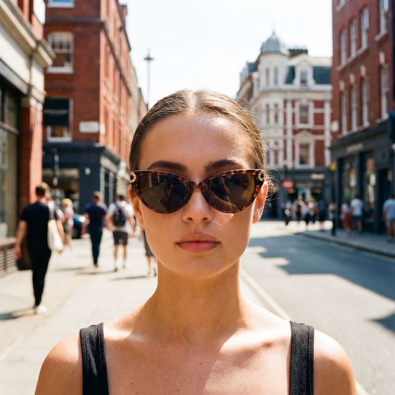 Yves Saint Laurent 5006 Y506 vintage sunglasses. Women's YSL sunglasses. Brown cat-eye YSL sunglasses.