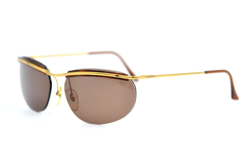 YSL 6003 men's mod sunglasses. YSL rimless sunglasses. 