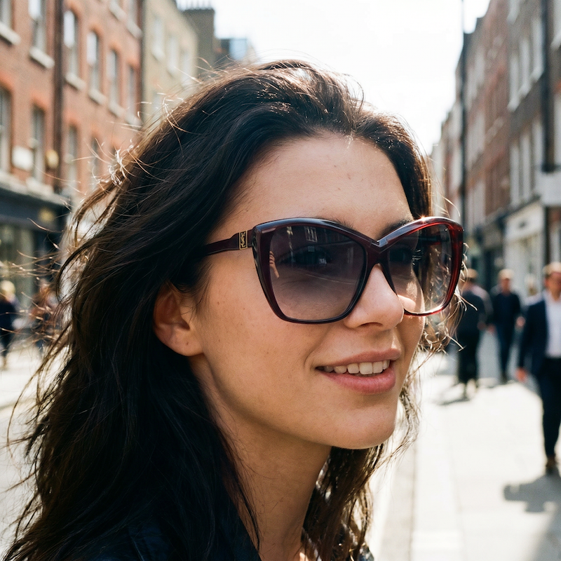 Yves Saint Laurent 8706 women's oversized sunglasses