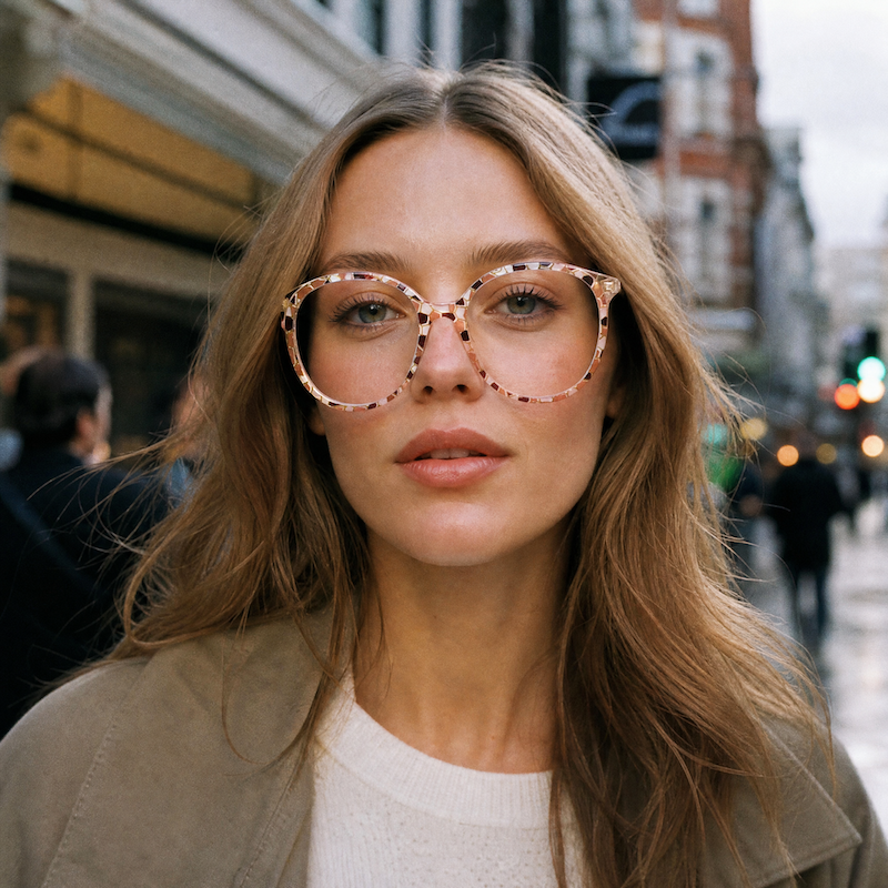 Zoe 2131 women's 80s oversized vintage glasses.
