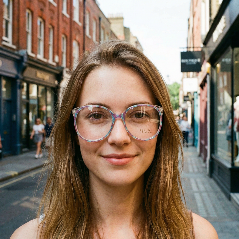 Zoe by Brulimar 2215 Vintage Glasses. 80s oversized vintage glasses. Women's oversized glasses.