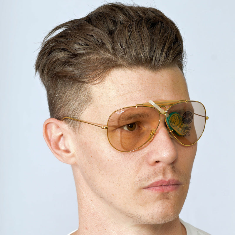 B&L RayBan Shooter Changeable vintage sunglasses. 80s RayBan sunglasses. Rare vintage sunglasses. Rare RayBan sunglasses. Chromax RayBan Sunglasses.