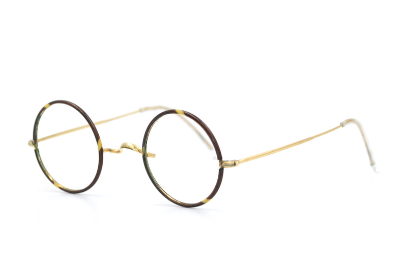 1940'S Merx WOC Round Vintage Glasses. Mens Vintage Glasses. 1940's Glasses. 1940's Vintage Fashion. Reenactment Glasses. 