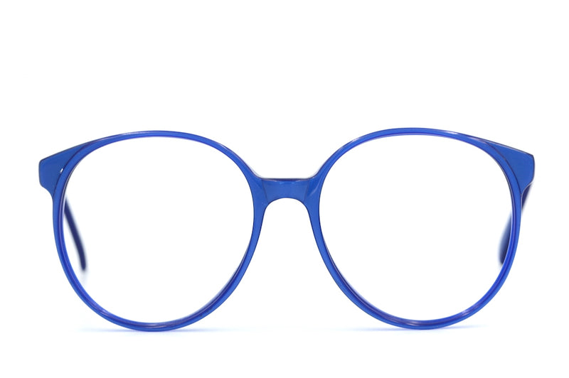 Blue Lagoon vintage glasses. Ladies oversized vintage glasses. Women's oversized glasses. Oversized blue glasses. Sustainable glasses. Vintage glasses. Vintage eyeglasses.