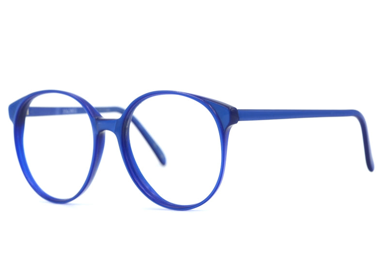 Blue Lagoon vintage glasses. Ladies oversized vintage glasses. Women's oversized glasses. Oversized blue glasses. Sustainable glasses. Vintage glasses. Vintage eyeglasses.