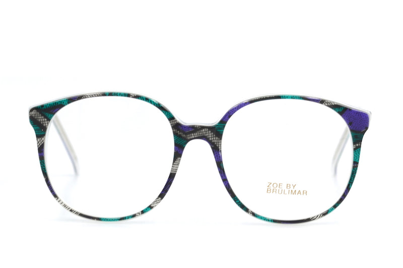 Zoe by Brulimar 2195. Oversized Glasses. Vintage Oveersized Glasses. 1980's Vintage Glasses. Sustainable Glasses.  80's Glasses. Cool Retro Glasses. 