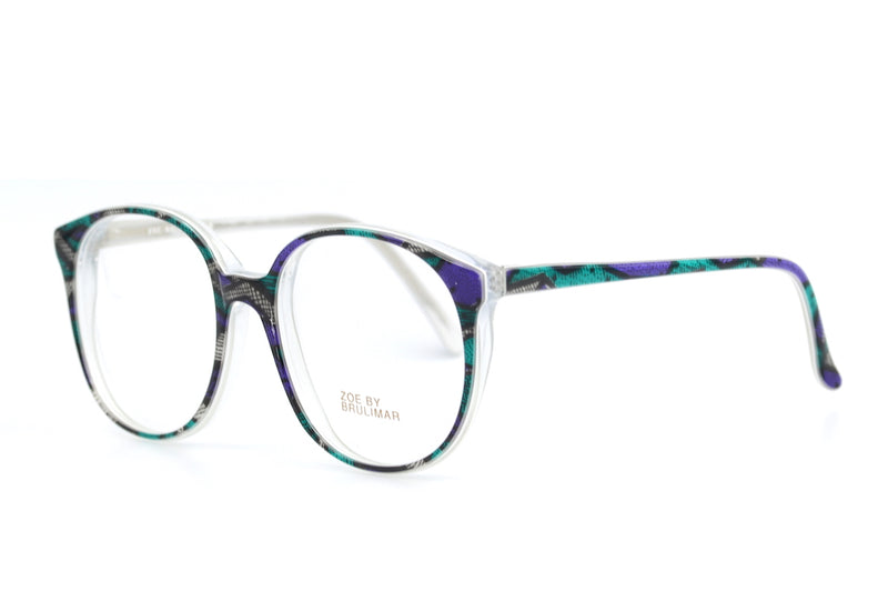 Zoe by Brulimar 2195. Oversized Glasses. Vintage Oveersized Glasses. 1980's Vintage Glasses. Sustainable Glasses.  80's Glasses. Cool Retro Glasses. 