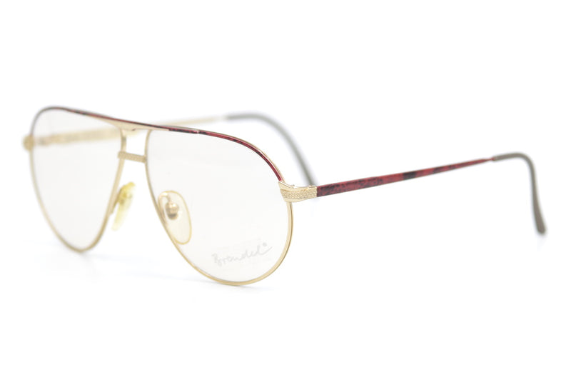Brendel 348 15 Vintage Glasses. 80s aviator glasses. 80s Eyeglasses. Vintage Eyeglasses. 