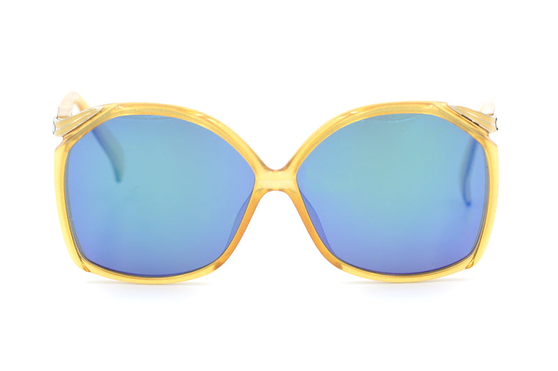 Christian Dior 2104 Blue Mirror Vintage Sunglasses