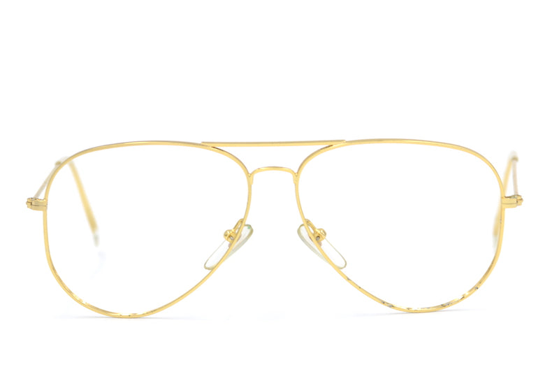 Gold Aviator Glasses. Vintage Aviator Glasses. Pioneer 4 Vintage Glasses. Cool Vintage Glasses. Cheap Glasses. Sustainable Glasses.