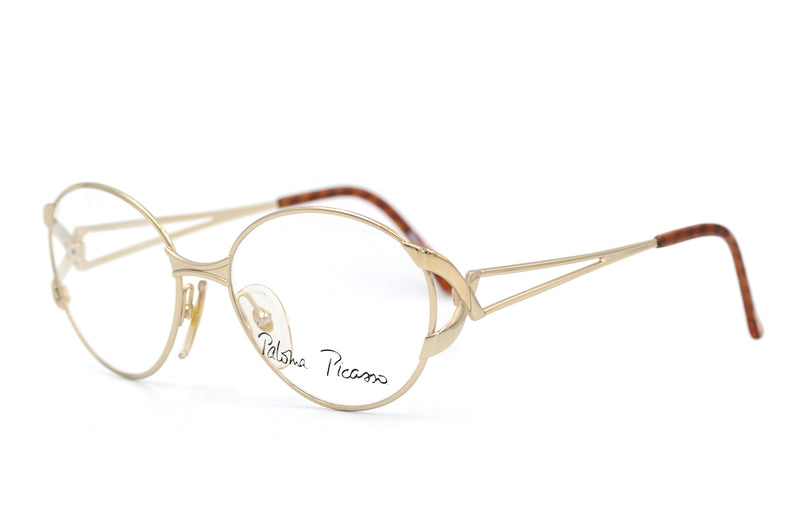 Paloma Picasso 3825 40 vintage glasses. Vintage designer glasses. Rare vintage glasses. Round ladies glasses. Round vintage glasses.
