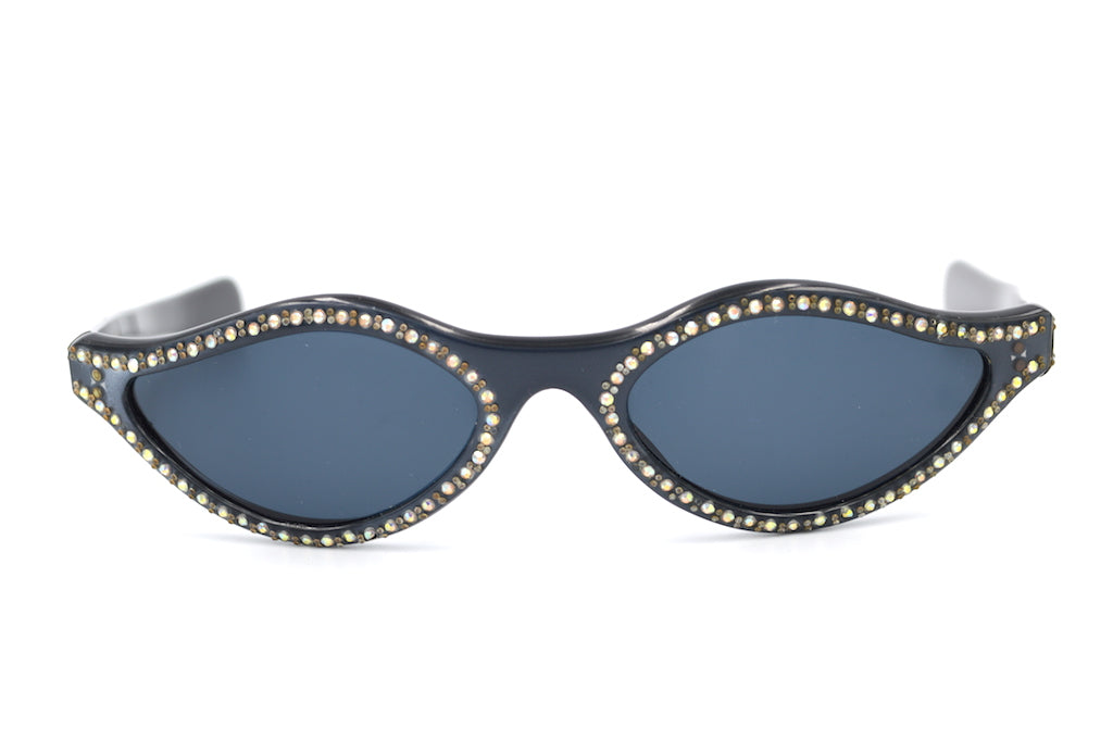 Rare Vintage Sunglasses, French Vintage Sunglasses, Diamante Sunglasses, 1940s vintage sunglasses, 1950s vintage sunglasses
