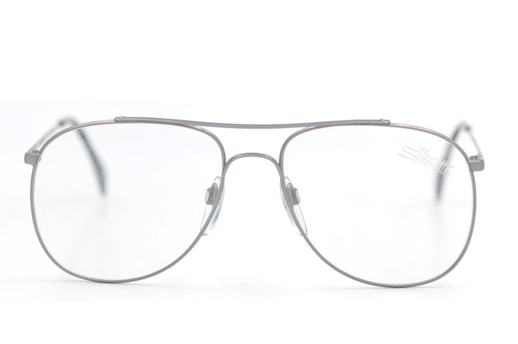 Silhouette 7034 Vintage Glasses. Silhouette Aviator. Vintage Silhouette glasses. 80s Aviator. 80s Silhouette glasses.