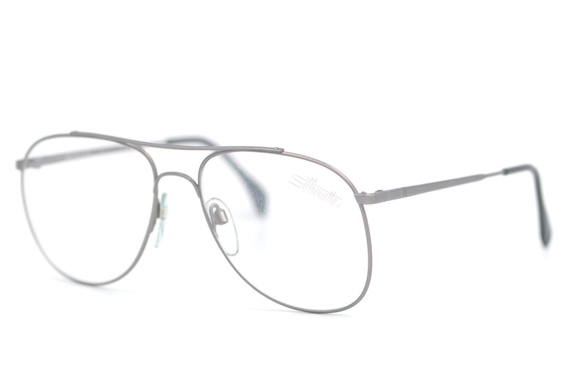 Silhouette 7034 Vintage Glasses. Silhouette Aviator. Vintage Silhouette glasses. 80s Aviator. 80s Silhouette glasses.