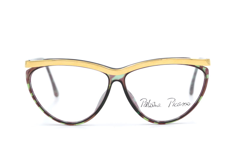 Paloma Picasso 3753 80 vintage glasses. Vintage designer glasses. Rare vintage glasses. Buy ladies glasses online. Cat eye vintage glasses. Sustainable eyewear. Vintage eyeglasses. Cat eye glasses. Vintage cat eye glasses.