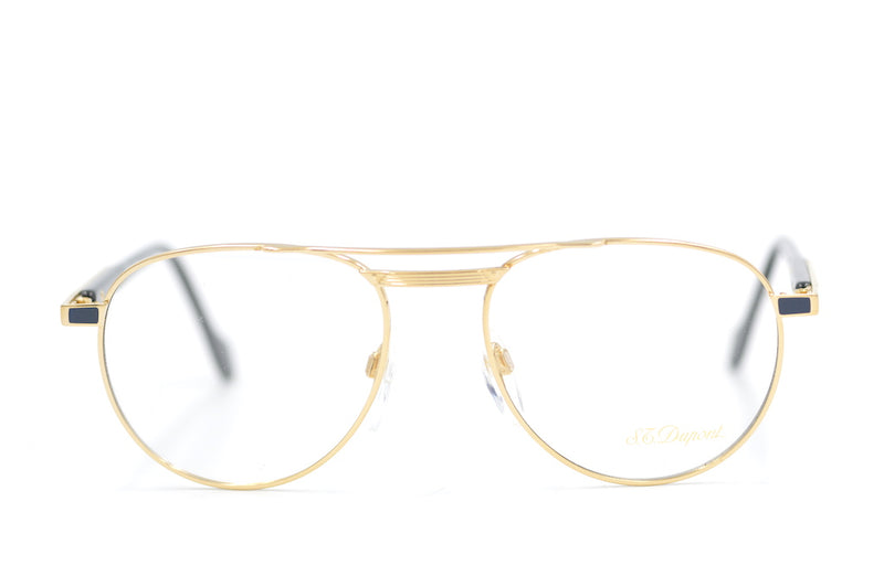 S.T. Dupont D004 6050  Vintage Glasses.  Rare Vintage Glasses. Luxury Glasses. Luxury Eyeglasses. Designer Vintage Glasses. Round Vintage Glasses. Mens Round Glasses. Buy Vintage Glasses Online.  Luxury Eyewear.