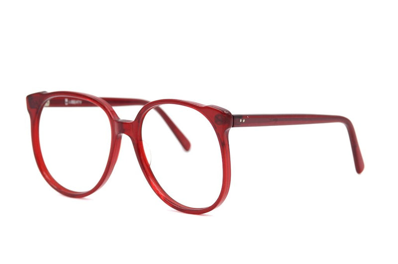 Liberty red oversized vintage glasses, red retro glasses, retro spectacle, sustainable glasses