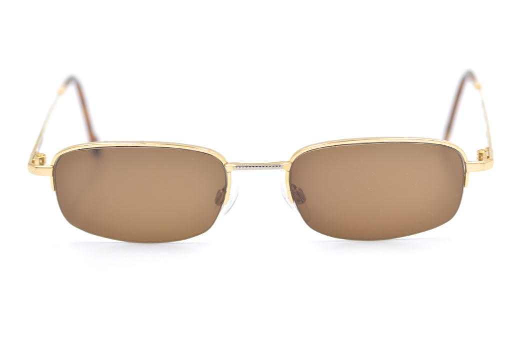 S.T DuPont D13 23kt gold plated sunglasses. Vintage sunglasses. Luxury Sunglasses. Gold Plated Sunglasses.