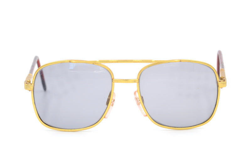 Vintage Reactolite Glasses, Reactolite Sunglasses, Vintage Gold Aviator Glasses, Glass Reactolite Lenses