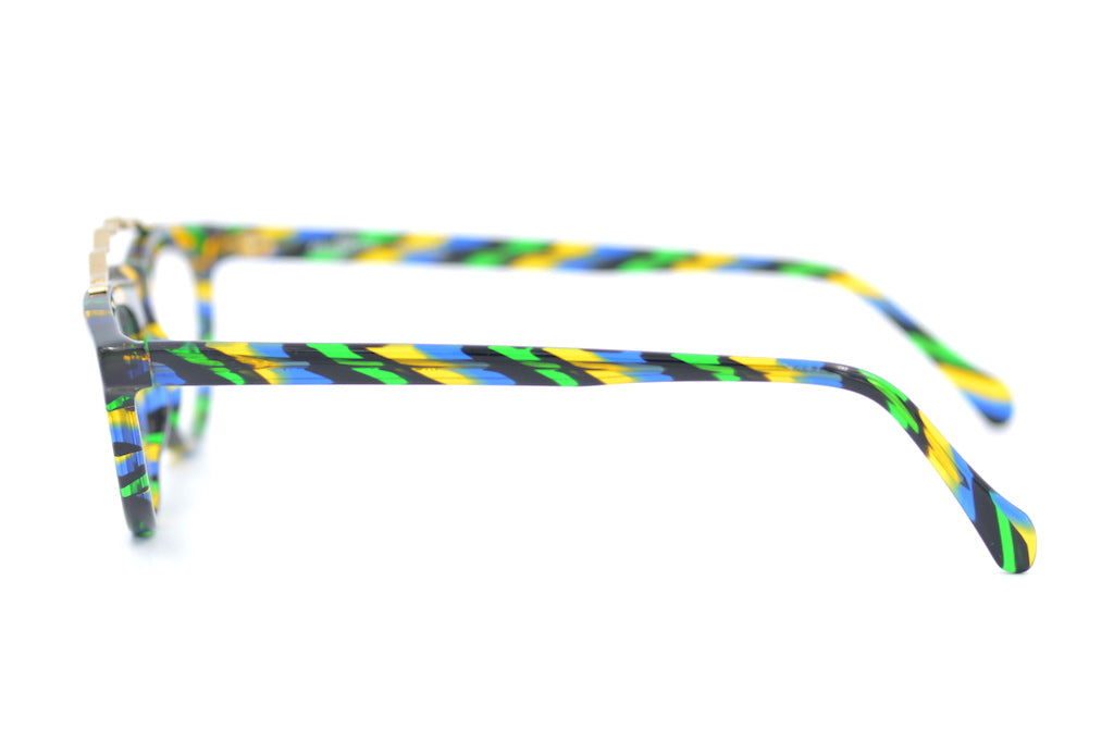Lunettes Vintage MUGEN M-13 Titan Argent Ovales Monture NOS