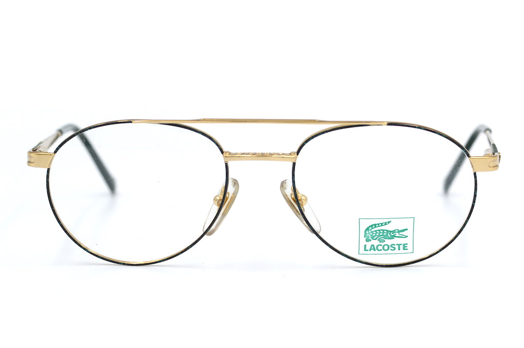 Lacoste Classic 7101 Vintage Aviator. Round vintage aviator glasses. Rare vintage glasses. Designer Vintage Glasses. Lacoste Glasses.