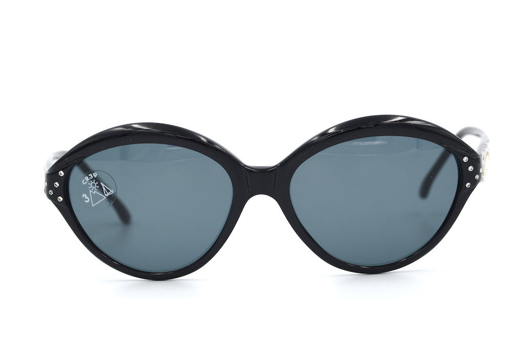 Ted Lapidus 227 Vintage Sunglasses. Ladies Vintage Sunglasses. Diamante Vintage Sunglasses. Gafas de sol vintage. Sonnenbrillen Vintage.