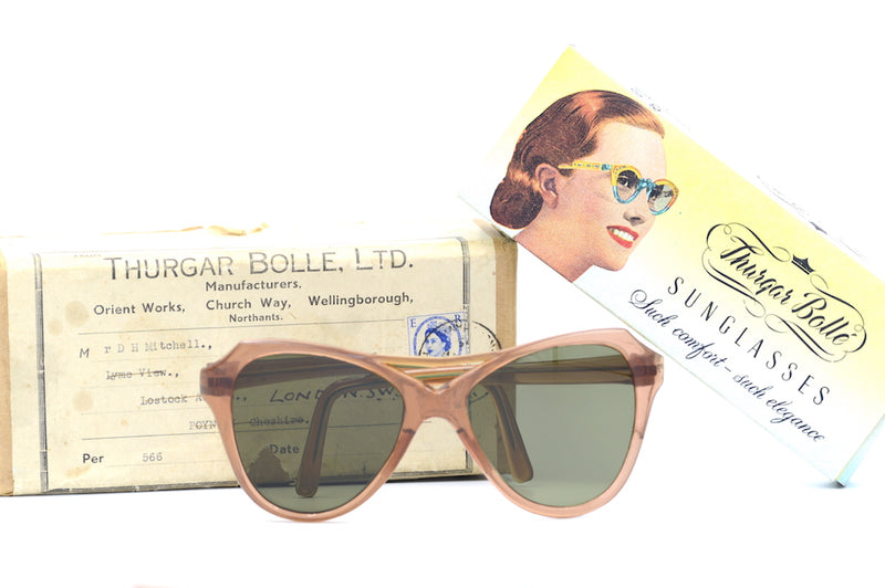 Thurgar Bolle Sunglasses, Vintage Sunglasses, 1950's Sunglasses, Ladies Vintage Sunglasses, Rare Sunglasses