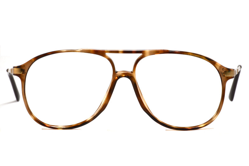 Front view Luxottica 3542 mens vintage glasses made in italy