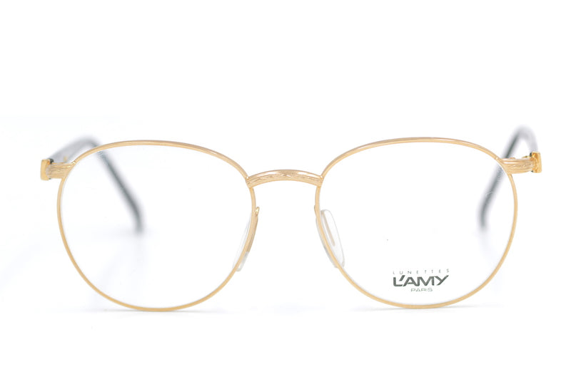 L'AMY Modulation 1 vintage glasses. Round vintage glasses. Made in France. L'AMY Lunettes. Stylish sustainable eyewear. Stylish glasses. 