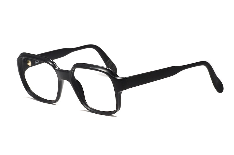 Mens vintage Viennaline glasses, vintage matte black glasses, matte black spectacles