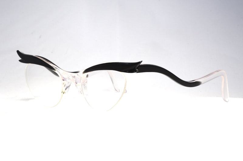 lucite vintage glasses, vintage supra glasses, vintage 1950s glasses, vintage cat eye glasses