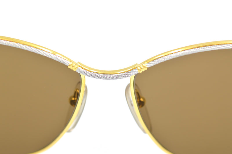 Fred Force 10 Cythere Vintage Sunglasses. Fred Sunglasses. Rare Sunglasses. Luxury Sunglasses. 22KT Gold Plated Sunglasses. Zeiss Umbra Sunglasses.