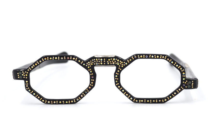Ladies diamanté fold up glasses. Ladies fold up glasses, vintage fold up glasses, fold up reading glasses