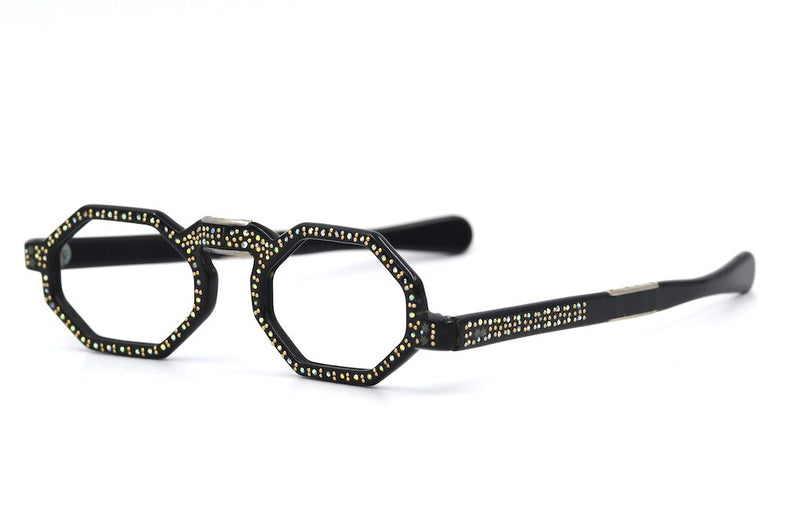 Ladies diamanté fold up glasses. Ladies fold up glasses, vintage fold up glasses, fold up reading glasses