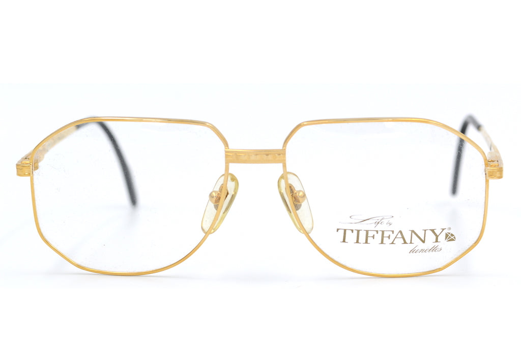 Tiffany Lunettes. Tiffany 129 Vintage Glasses. Tiffany Glasses. Mens Vintage Glasses. 23kt Gold Plated Glasses. Rare Vintage Glasses. Luxury Glasses.