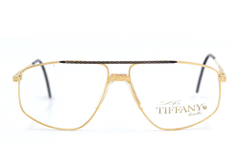 Tiffany Lunettes. Tiffany 89 Vintage Glasses. Tiffany Glasses. Mens Vintage Glasses. 23kt Gold Plated Glasses. Rare Vintage Glasses. Luxury Glasses.
