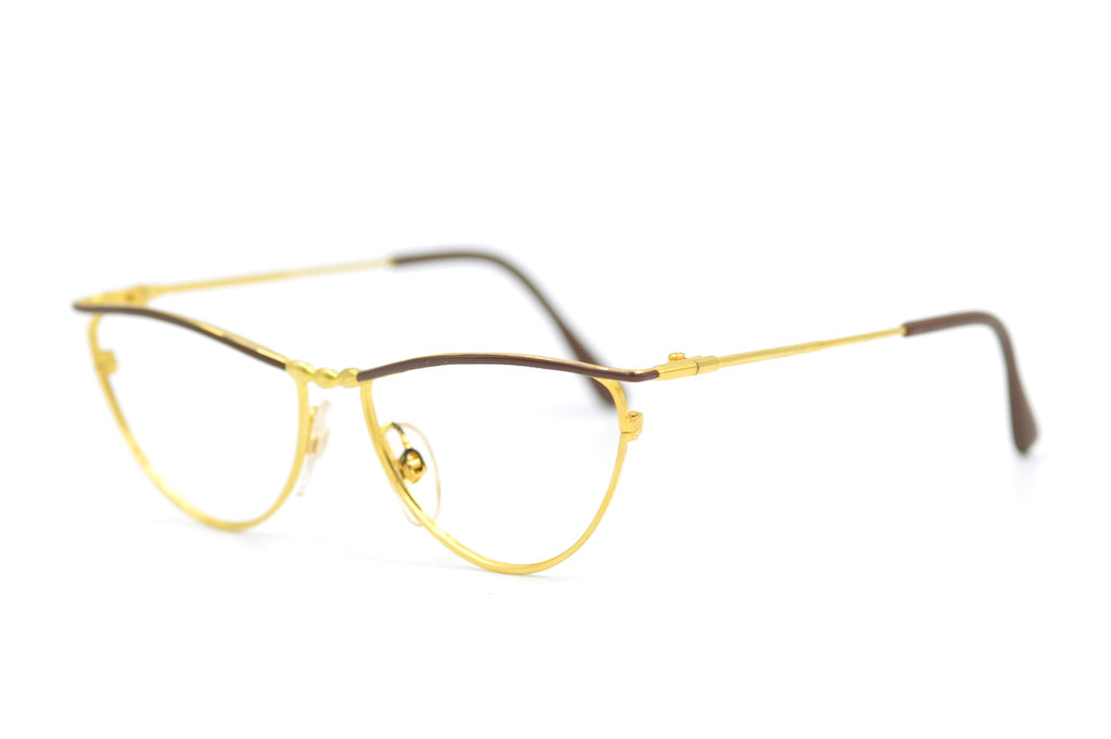 Topcon Cat Brown Vintage Glasses. Cheap Cat Eye Glasses. Sustainable Vintage Glasses.