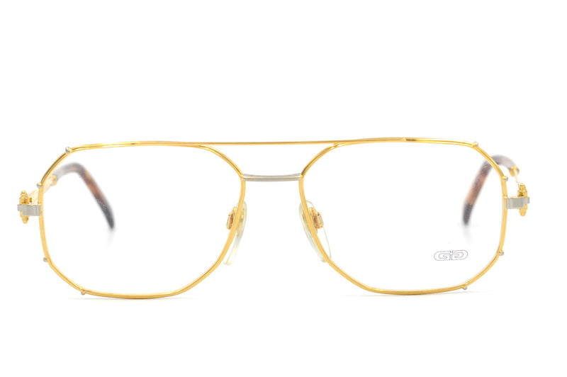 Gérald Genta Gold and Gold 01 Vintage Glasses. Mens Vintage Glasses. Vintage Gérald Genta. Gold Plated Glasses. Luxury Gold Glasses. 