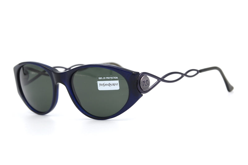 Yves Saint Laurent 6555 Y750 Vintage Sunglasses. YSL Vintage Sunglasses. YSL Sunglasses. YSL Cat Eye Sunglasses. 