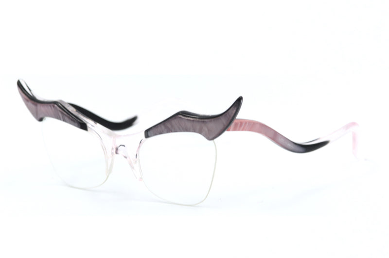 1950's ladies glasses, vintage ladies glasses, pinup vintage glasses, supra vintage glasses, cateye vintage glasses